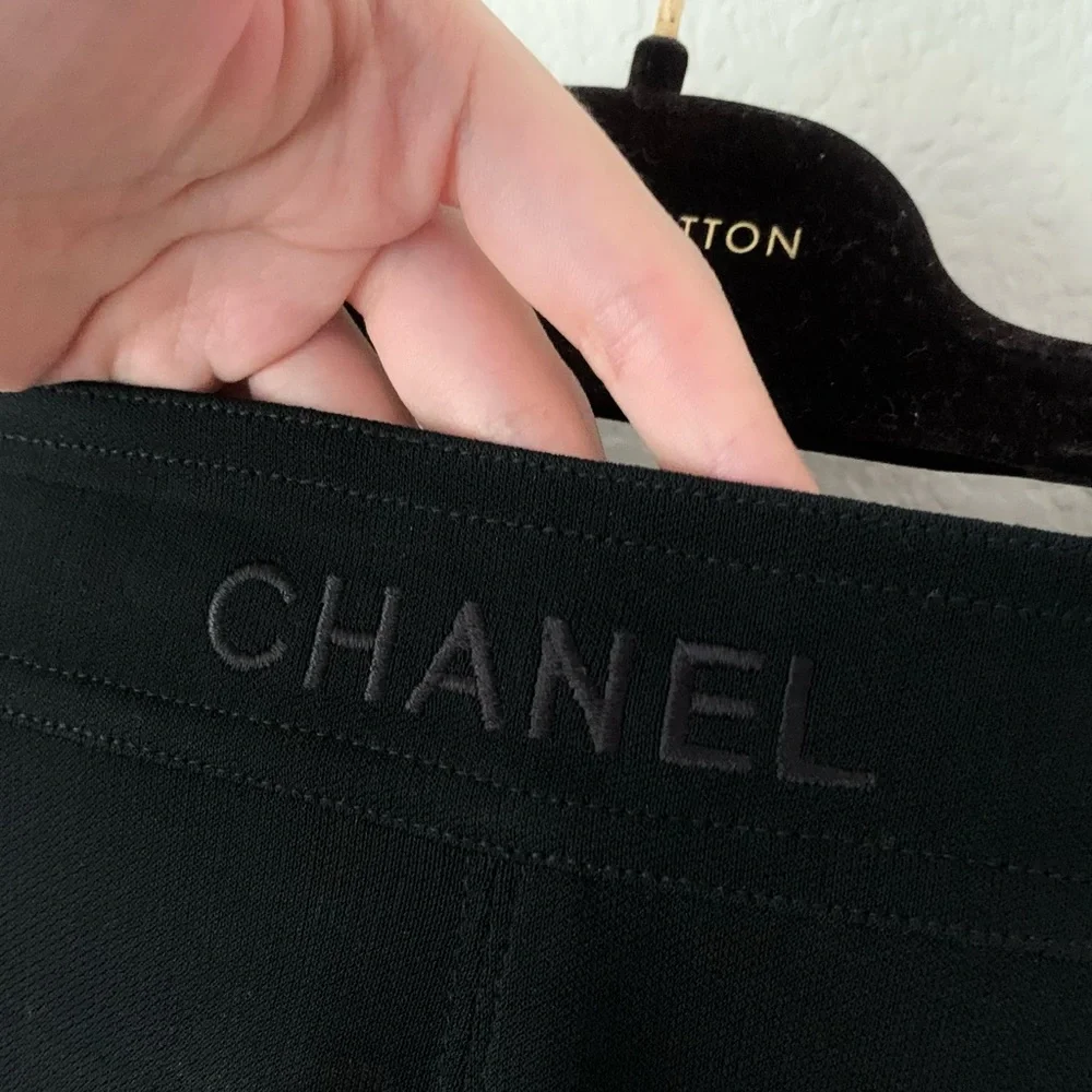Chanel embroidered black ballet skirt